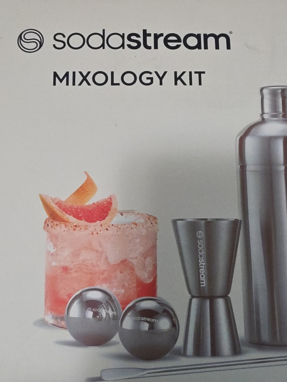 SodaStream Mixology Kit - Stainless Steel Cocktail Bar Set (Silver)